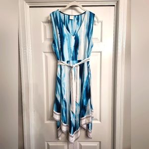 Handkerchief hem casual dress